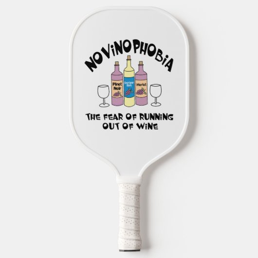Novinophobia Flessen Pickleball Paddle (Voorkant)
