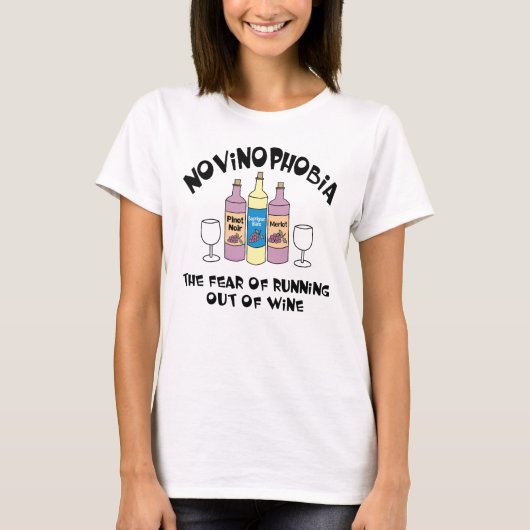 Novinophobia Flessen T-shirt (Voorkant)