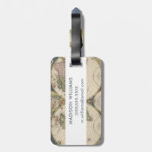 Novissima Totius Terrarum Orbis Tabula Bagagelabel (Achterkant verticaal)