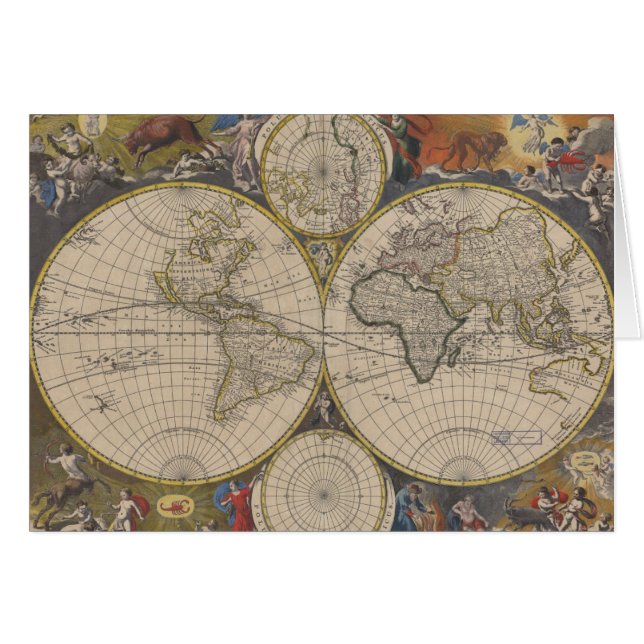 Novissima Totius Terrarum Orbis Tabula Map (Voorkant Horizontaal)