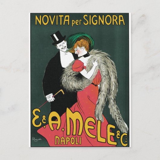 Novita per Signora door Leonetto Cappiello Briefkaart (Voorkant)