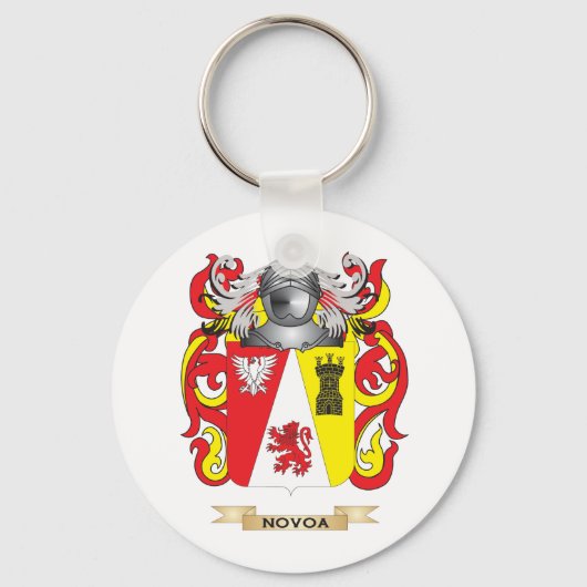 Novoa Coat of Arms (familiekust) Sleutelhanger (Voorkant)