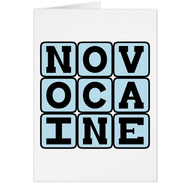 Novocaïne, tandheelkundig anestheticum (Voorkant)