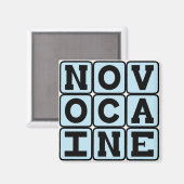 Novocaïne, tandheelkundig anestheticum magneet (Voorkant / Achterkant)