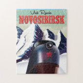 Novosibirsk-locomotief-reisposter Legpuzzel (Verticaal)