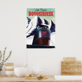 Novosibirsk-locomotief-reisposter Poster (Keuken)