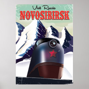 Novosibirsk-locomotief-reisposter Poster