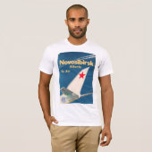 Novosibirsk poster van de sovjetunie Siberië T-shirt (Voorkant volledig)