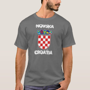Novska, Kroatië met wapenmantel T-shirt