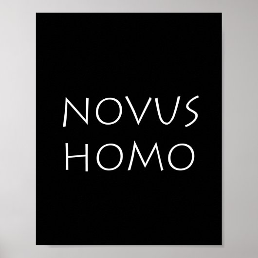 Novus homo poster (Voorkant)