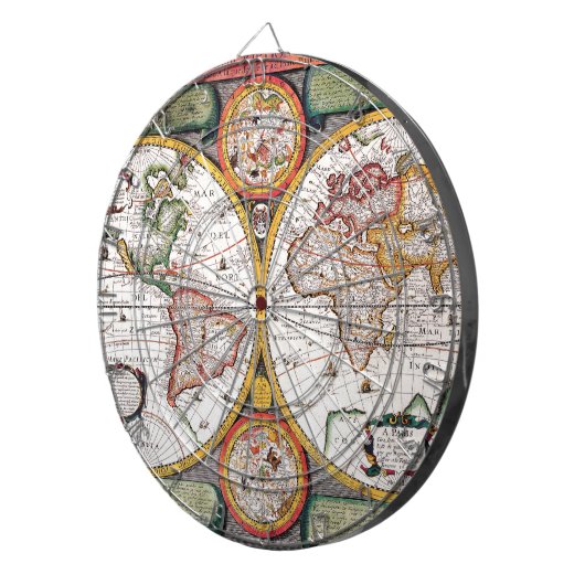 Novvelle Et Exacte ~ De La Terra Universelle Dartbord (Voorkant Rechts)