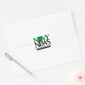 Novy Nieuws Vierkante Sticker (Envelop)