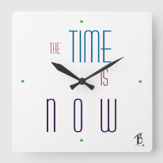 Now Clock Vierkante Klok