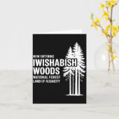 Now Entering I Wishabish Woods National Forest Lan Kaart (Gele Bloem)