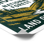 Now Entering I Wishabish Woods National Forest Lan Poster (Hoek)