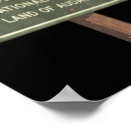 Now Entering I Wishabish Woods National Forest Lan Poster (Hoek)