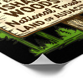 Now Entering I Wishabish Woods National Forest Lan Poster (Hoek)