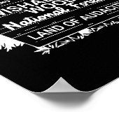 Now Entering Iwishabish Woods National Forest  Poster (Hoek)