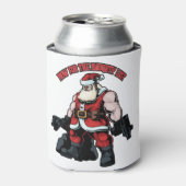 Now For The Naughty List, Funny Santa Xmas Gift Blikjeskoeler (Blikje Voorkant)