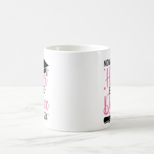 Now Hotter By one Degree 2024 Funny Graduated Gift Koffiemok (Center)