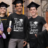 Now Hotter By one Degree 2024 Funny Graduated Gift T-shirt