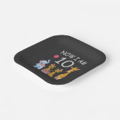 Now I am 10 years old 10th Birthday at the Zoo Papieren Bordje (Gebogen)