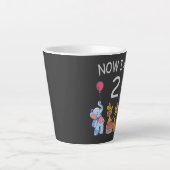 Now I am 2 years old 2nd Birthday at the Zoo Baby Latte Mok (Voorkant)