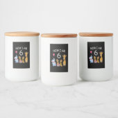 Now I am 6 years old 6th Birthday at the Zoo Voedselcontainer Etiket (Flessen)