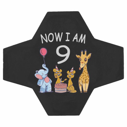 Now I am 9 years old 9th Birthday at the Zoo Voetbal (Enkel)