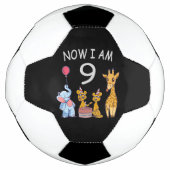 Now I am 9 years old 9th Birthday at the Zoo Voetbal (Voorkant)