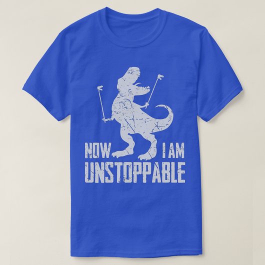 Now I Am Unstoppable Funny TRex Grabber Hand T-shirt (Design voorkant)