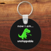 Now I Am Unstoppable T-rex Funny Grabber Dinosaur  Sleutelhanger (Voorkant)