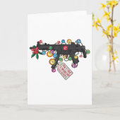 Now I Have A Machine Gun Christmas Light  Kaart (Gele Bloem)
