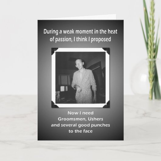 Now I Need Groomsmen and Ushers (Voorkant)