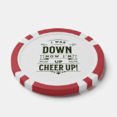 NOW I'M UP CHEER UP POKER CHIPS  (Enkel)