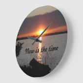 Now is the Time Wall Clock Grote Klok (Hoek)