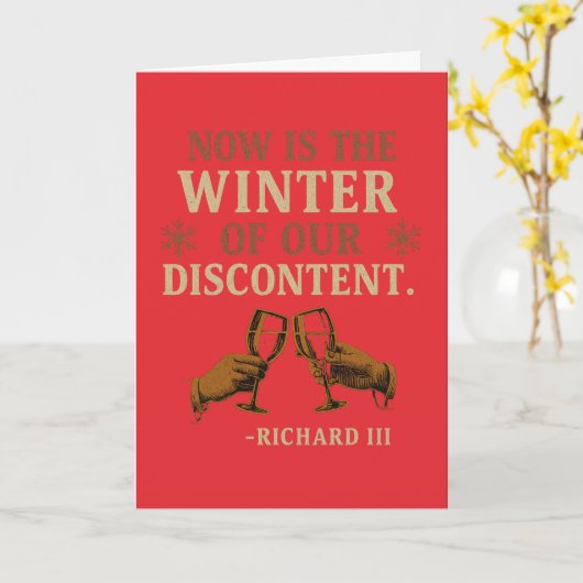 Now is the Winter of Discontent Kaart (Gele Bloem)