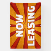 Now Leasing Apartments Large Outdoor Spandoek (Verticaal)