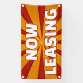 Now Leasing Apartments Large Outdoor Spandoek (Verticaal)