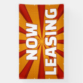 Now Leasing Apartments Large Outdoor Spandoek (Verticaal)