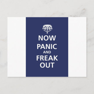Now panic and freak out briefkaart