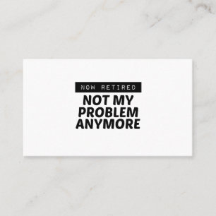 NOW RETIRED VISITEKAARTJE