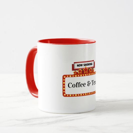 Now Showing Coffee & Tea Mug Mok (Voorkant links)