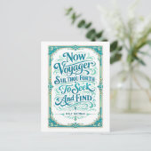 "Now Voyager" Quotation Briefkaart (Staand voorkant)