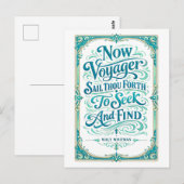 "Now Voyager" Quotation Briefkaart (Voorkant / Achterkant)