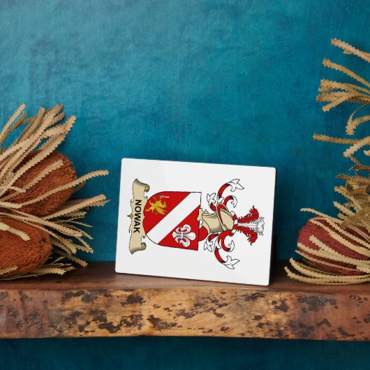 Nowak Family Crest Fotoplaat (Zijkant)