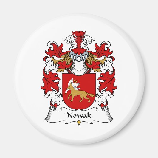 Nowak Family Crest Magneet (Voorkant)