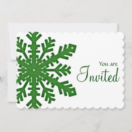 Nowflake Winter Dinner Party Uitnodiging 2