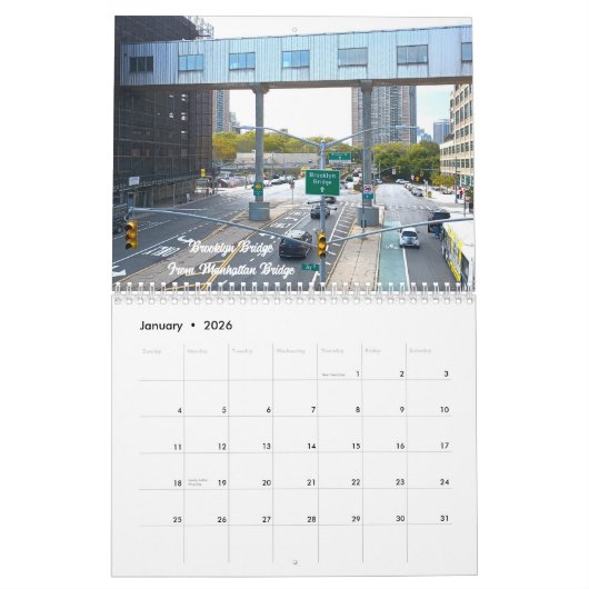 Nowhere But New York Wall Calendar Kalender (Jan 2026)