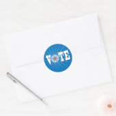 NowPower · STEM! Stickers, blauw Ronde Sticker (Envelop)